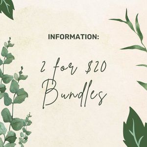 🍀🍀Information: 2 for $20 Bundles 🍀🍀